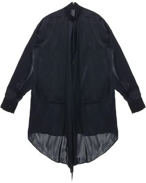 Ann Demeulemeester Jenna Satin Dress - Blue