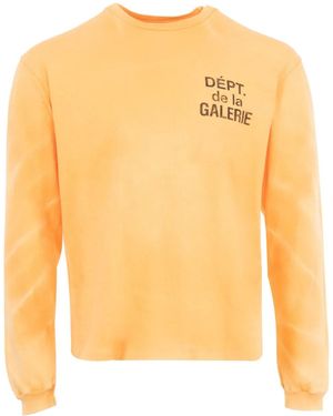 GALLERY DEPT. French-Logo Long-Sleeve T-Shirt - Yellow