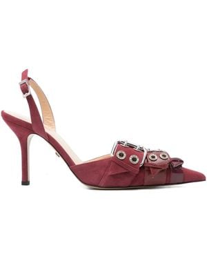 Mach & Mach 100 Mm Pumps Met Gespdetail En Ringlets - Roze