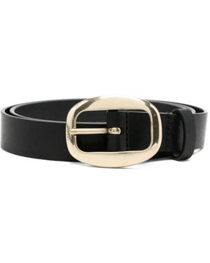 Isabel Marant Oval Buckle Belt - Black