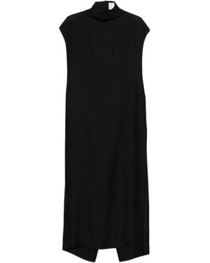 Calvin Klein Thea Mock-Neck Maxi Dress - Black