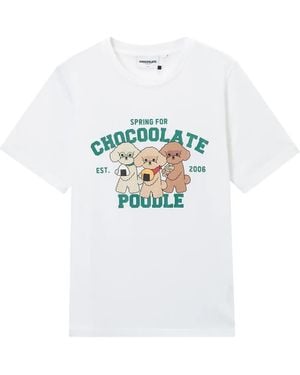 Chocoolate Graphic Print T-Shirt - White