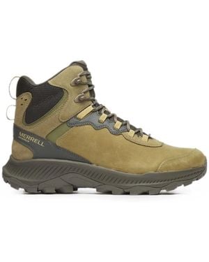 Merrell Speed Strike 2 Leather Ankle Boots - Green