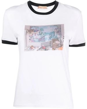 Cormio T-Shirt Met Print - Wit