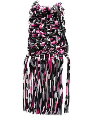 Emilio Pucci Knitted cross body bag - Weiß