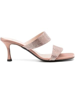N°21 Rhinestone-Embellished Sandals - Pink