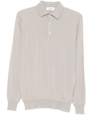 Lardini Long-sleeve polo shirt - Weiß
