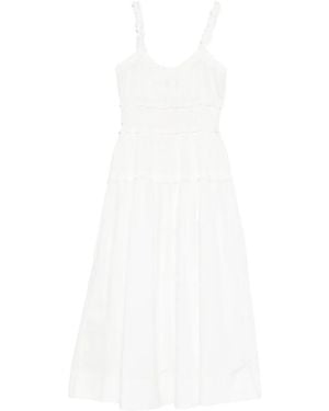 Doen Marianne Scoop-Neck Midi Dress - White