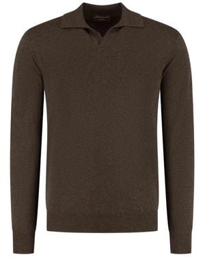 Doriani Long-Sleeve Polo Shirt - Brown