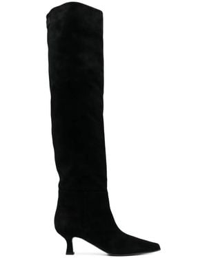 3Juin 50Mm Knee-Length Leather Boots - Black