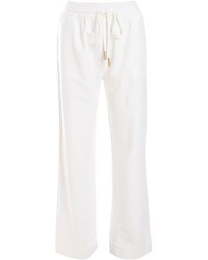 Lorena Antoniazzi Straight-Leg Track Trousers - White