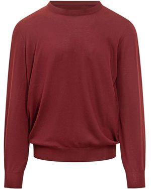 Brunello Cucinelli Round-Neck Jumper - Red