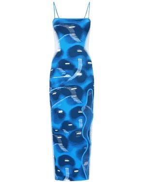 Ph5 Spaghetti-Strap Split Midi Dress - Blue