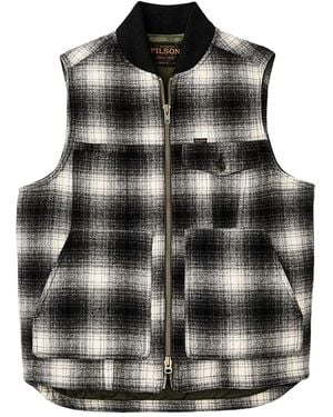 Filson Checked Gilet - Black
