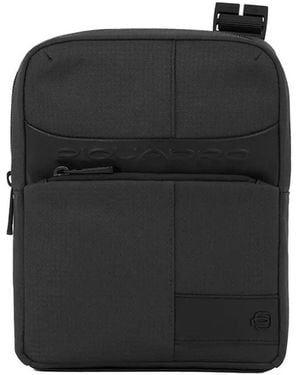 Piquadro Ipad-holder Cross Body Bag - Black