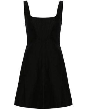 Stella McCartney スクエアネック コルセット ミニドレス - ブラック