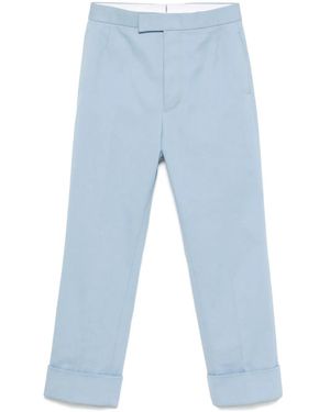 Thom Browne Adjustable-Strap Trousers - Blue