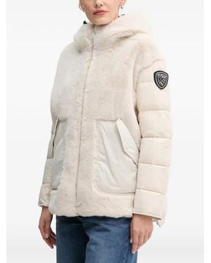 Blauer Hooded Padded Jacket - Natural
