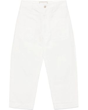 Litkovskaya Patchwork Tapered Trousers - White