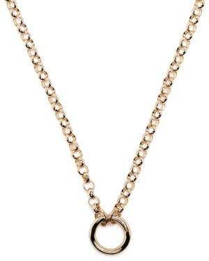 Lucy Delius Jewellery 9Kt Heavy Belcher Chain Necklace - Metallic