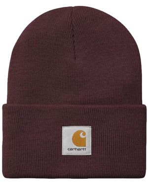 Carhartt Bonnet Watch À Patch Logo - Purple