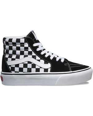 Vans Sk8 Hi Platform 2.0 "Checkerboard/True" Trainers - Black