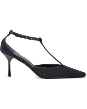 Christopher Esber Satijnen Pumps Met T-Bandje En Hak - Blauw