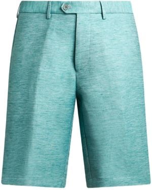 Etro Linen Shorts - Blue