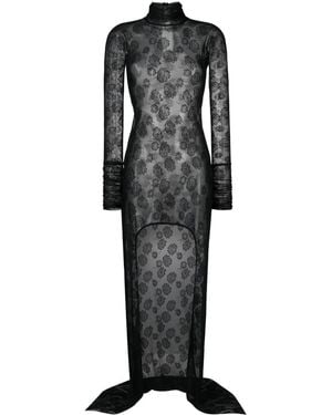 Nue Abito Affair Lace Lungo - Nero