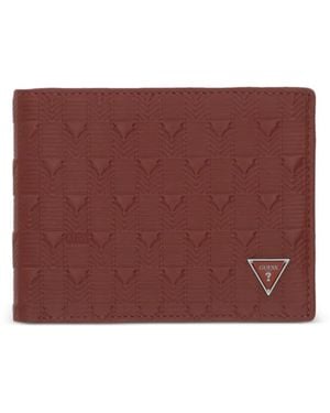 Guess Logo-Plaque Wallet - Purple