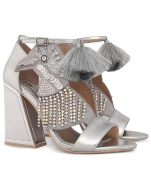 Kat Maconie Aya Tassel Sandals - White