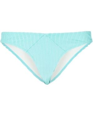 Solid & Striped Geripptes The Alexia Bikinihöschen - Blau