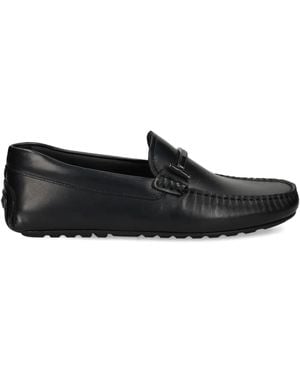 BOSS Logo-Bar Loafers - Black