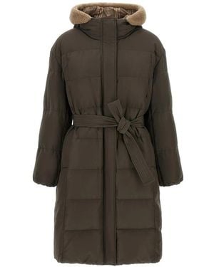 Brunello Cucinelli Boudin-Quilted Down Jacket - Green