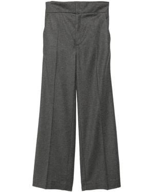 Sa Su Phi Pantalones De Vestir Tuxedo Con Pinzas - Gris