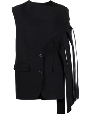 Burberry フリンジ トップ - ブラック