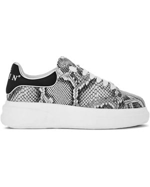 Philipp Plein Roccia Sneakers Mit Python-Print - Grau