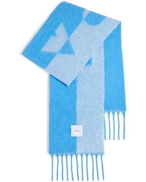 Patou Sciarpa Con Intarsio - Blu