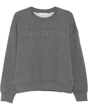 Marc O' Polo Logo-Embroidered Jumper - Grey