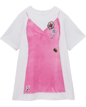 Marc Jacobs T-Shirt À Imprimé Trompe L'Œil - Rose