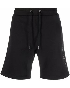 Tommy Hilfiger Drawstring-Waist Cotton-Blend Track Shorts - Black