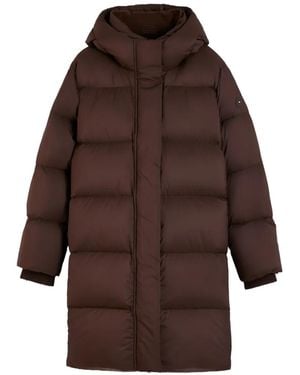 Tommy Hilfiger Hooded Puffer Coat - Brown