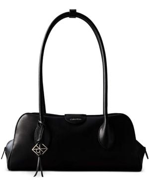 Calvin Klein Logo-Detail Shoulder Bag - Black