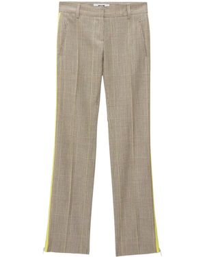 MSGM Side-Zip Straight Pants - Natural