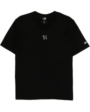 Y's Yohji Yamamoto X New Era Logo-Print T-Shirt - Black