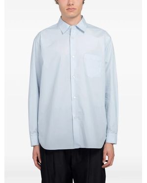 Ssstein Oversized Overhemd Met Regelmatige Kraag - Blauw