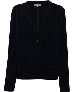 N.Peal Cashmere Single Breasted Cashmere Blazer - Black