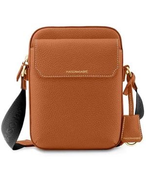 Maison De Sabre Small Leather Messenger Bag - Brown