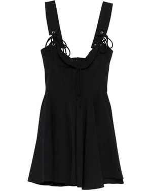 LES FILLES D'EVA Tied-Straps Mini Dress - Black