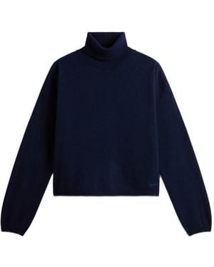 Woolrich Turtleneck Jumper - Blue